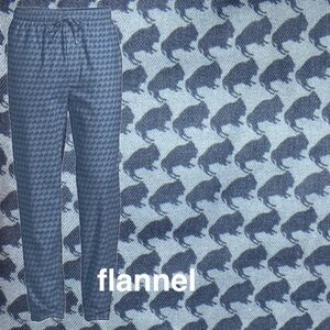 LANDSEND MENS FLANNEL PJ PAJAMA PANTS w/Side Pockets Blake Shelton Collection